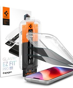 Spigen Glass tR EZ Fit 2 Pack, Privacy iPhone 18/17/16 Pro Max (AGL12027)