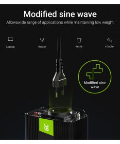Green Cell strujni inverter 12V na 220V, 1000W/2000W (INV08)