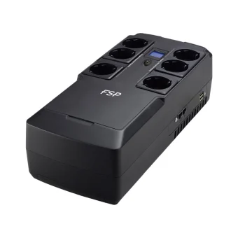 Fortron Source UPS NanoFit 800VA/480W, Offline, 2×USB, 6×Schuko, RJ45, 1×5Ah