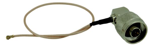 MaxLink Pigtail 25cm RG178 U.FL - N male 90° angled
