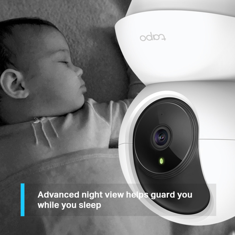 TP-Link Tapo C210 kamera 2K 3MP, H.264, 360°/114° Pan/Tilt, Advanced Night Vision, microSD, dvosmjerni audio, detekcija pokreta, Wi-Fi, Tapo app