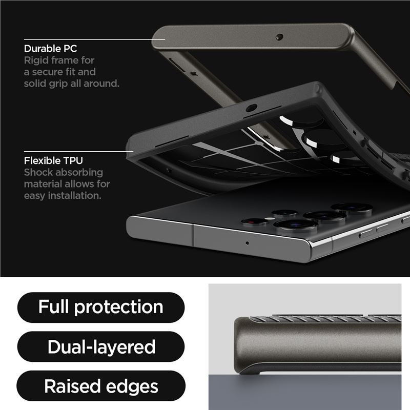 Spigen Neo Hybrid, zaštitna maska za telefon, gunmetal - Samsung Galaxy S23 Ultra (ACS05627)