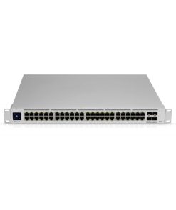 Ubiquiti UniFi Managed 48-port Gigabit PoE+ Switch, 40-port PoE+, 8-port PoE++, 4×10G SFP+, Touchscreen LCD, Rackmount, 600W (USW-PRO-48-POE-Gen2)