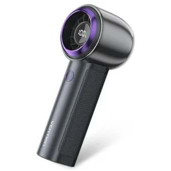 Vention USB 5V Speed (1-100) Adjustable Handheld High-Speed Fan Purple LED Display Type