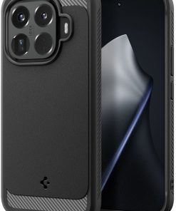 Spigen Rugged Armor, matte black - Xiaomi 15T Pro