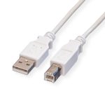 Roline VALUE USB2.0 kabel TIP A-B M/M, 0.8m, bijeli