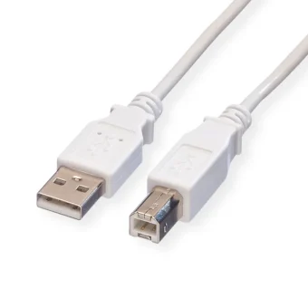 Roline VALUE USB2.0 kabel TIP A-B M/M, 0.8m, bijeli