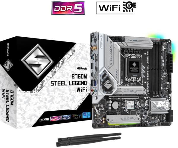 Asrock Intel LGA1700 B760M STEEL LEGEND WIFI