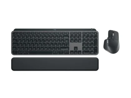 Logitech MX Keys S Combo, bežična tipkovnica+miš, graphite