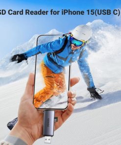 UGREEN 2-u-1 čitač memorijskih kartica, USB-C/USB-A, SD/microSD/TF, do 512GB, 5 Gbit/s, sivi