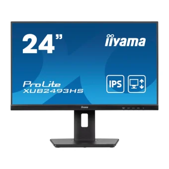 IIYAMA 24" XUB2493HS-B6 FHD (1920×1080) IPS, Pivot, 100Hz, 16:9, 0.5ms, 250 cd/m2, 1300:1, HDMI/DP, zvučnici, crni