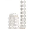 Transmedia Flexible Cable Management with clamp, White
