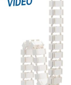 Transmedia Flexible Cable Management with clamp, White