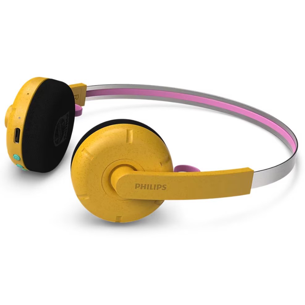 Philips retro BT/USB-C slušalice Ringo Duo, žute