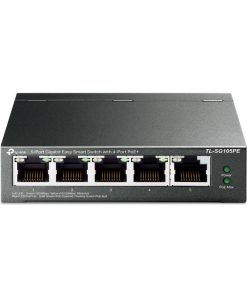 TP-Link 5-port Gigabit PoE Easy Smart preklopnik (Switch), 5×10/100/1000M RJ45, 4×PoE+, metalno kućište, 13" (65W)