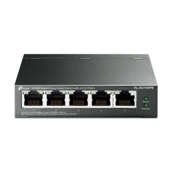 TP-Link 5-port Gigabit PoE Easy Smart preklopnik (Switch), 5×10/100/1000M RJ45, 4×PoE+, metalno kućište, 13" (65W)