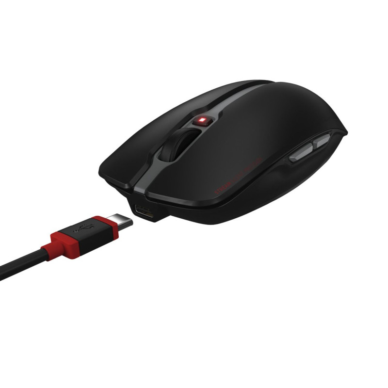 Cherry Stream Desktop Recharge tiha bežična tipkovnica + miš, crna
