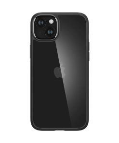 Spigen Crystal Hybrid, zaštitna maska za telefon, mat crna - iPhone 15 Plus (ACS06462)