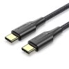 Vention Nylon Braided USB 2.0 C Male to C Male 3A Cable 2M Black LED Type
