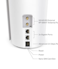 TP-Link AX3000 5G Whole Home Mesh WiFi 6, 574Mbps/2402Mbps (2.4GHz/5GHz), 802.11ax/ac/n/a/b/g, 1× 2.5 Gbps port + 2× Gigabit port, Deco App