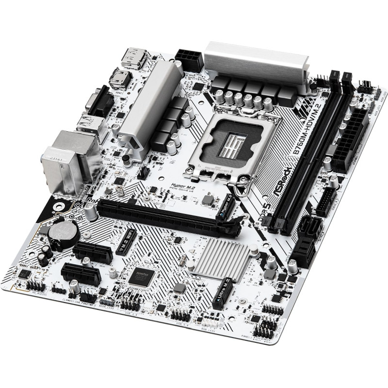 ASRock MB B760M-HDV/M.2, S.1700, 2xDDR5/7200MHz(OC), PCIe 4.0, 2.5 G-LAN, USB-C, VGA/DP/HDMI, mATX