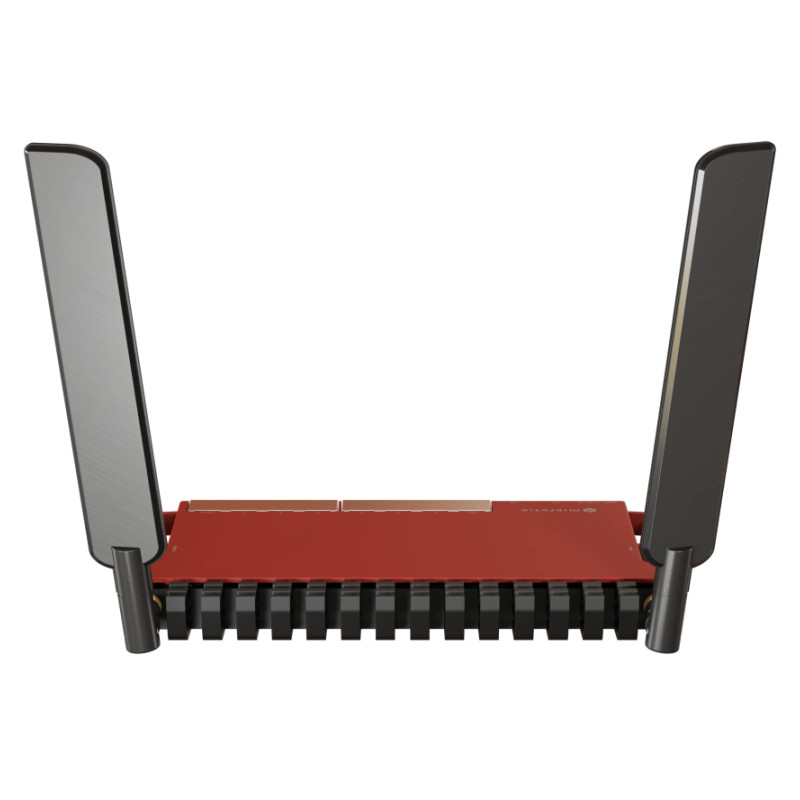 Mikrotik L009UiGS-2HaxD-IN, 800MHz CPU, 512MB RAM, 8×G-LAN, 1×2.5G SFP, 2.4 GHz 802.11b/g/n/ax dual-chain, 4dBi 2.4GHz eksterne antene, USB, desktop kućište, PSU, RouterOS L5