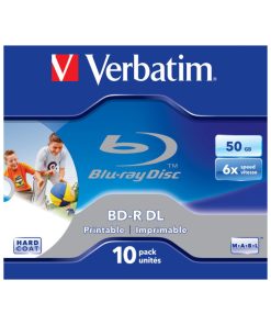 Blu-Ray Verbatim BD-R DL 6× 50GB Wide Printabilni No ID Surface Hard Coat, 10 kom. JC (Double Layer)