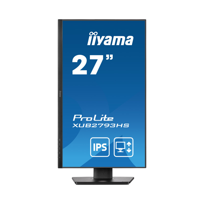 IIYAMA 27" XUB2793HS-B7 FHD (1920x1080) IPS, Pivot, 100Hz, 1ms, 16:9, 300 cd/m2, 1000:1, HDMI/DP, zvučnici, crni