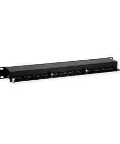 Roline Cat.5e/Class D 19" Patch Panel 24-porta STP, crni