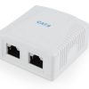 Gembird CAT6 FTP 2-port surface mount box