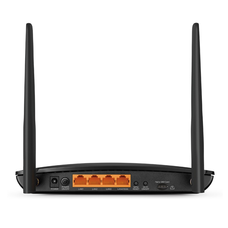TP-Link AC1200 Archer MR600 bežični usmjerivač, Dual-Band 4G+Cat6, 300Mbps/867Mbps (2.4GHz/5GHz), 802.11a/b/g/n/ac, 1×GWAN, 3×GLAN, microSIM, 2×odvojive antene