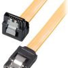 Transmedia HDD SATA cable 1.5 3 6 Gbit s 7 pin SATA L-type plug 0,3m