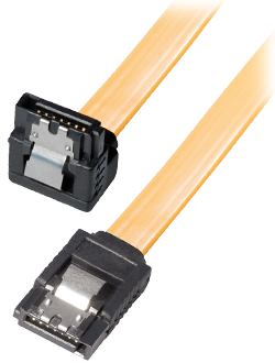 Transmedia HDD SATA cable 1.5 3 6 Gbit s 7 pin SATA L-type plug 0,3m