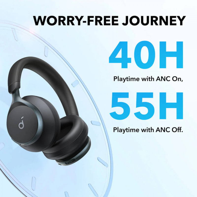 Anker Soundcore Space One naglavne bluetooth slušalice, crne, A3035G11