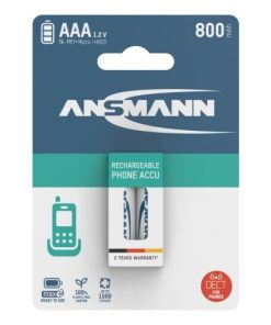 Ansmann Dect NiMH Rechargeable battery AAA HR03 800 mAh maxE 2 pcs.