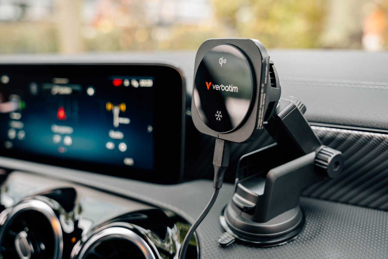 Verbatim Charge 'n' Drive Qi2 magnetski bežični auto punjač