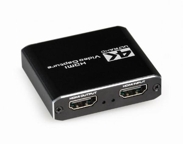 Gembird USB HDMI grabber, 4K, pass-through HDMI