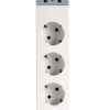 Gembird Smart power strip with USB charger, 4 sockets, white
