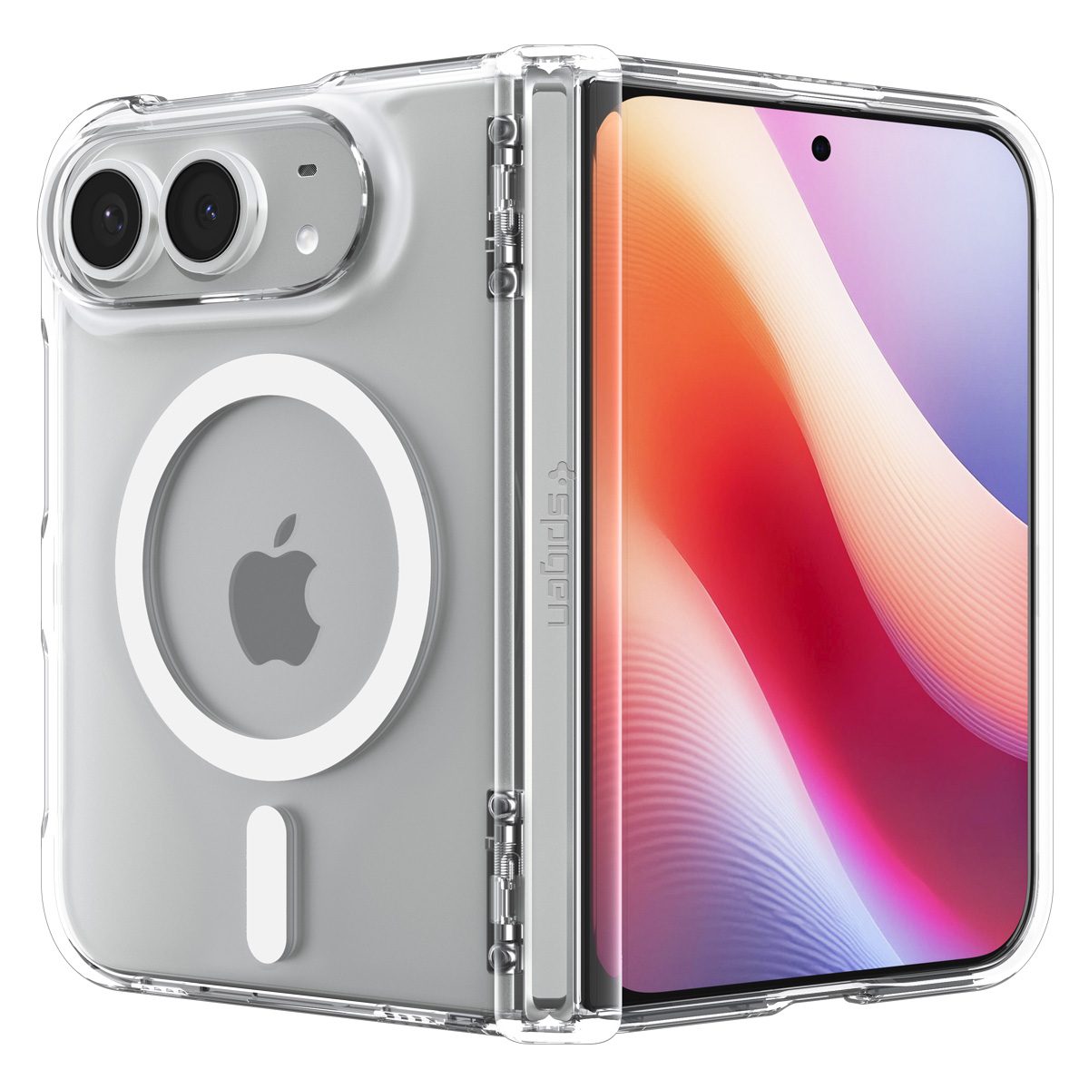 Spigen Ultra Hybrid Pro MagSafe, clear white - iPhone 2026 Fold