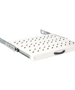 Roline 19" 1U izvlaćiva polica, D=350mm, nosivost 25kg, siva