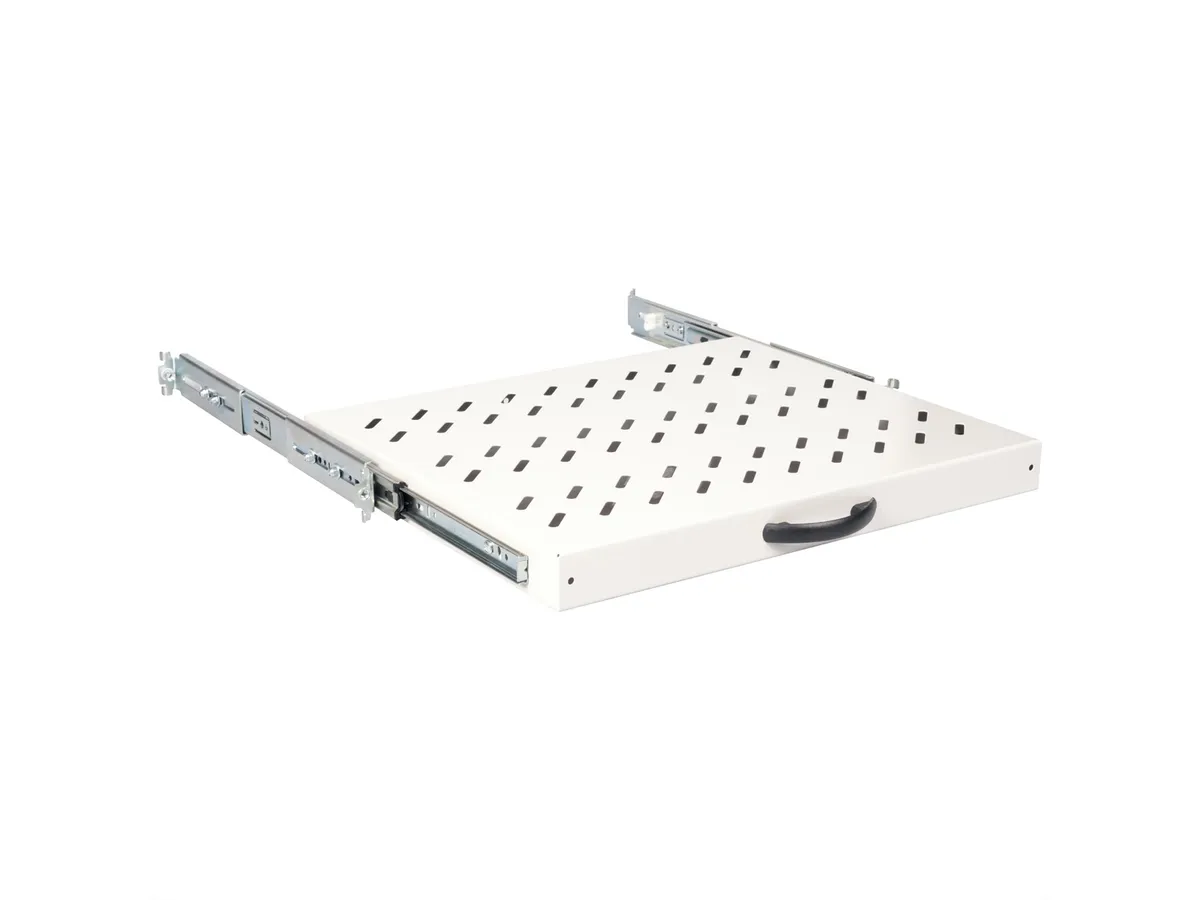 Roline 19" 1U izvlaćiva polica, D=350mm, nosivost 25kg, siva