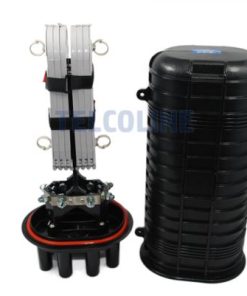 NFO Splice Closure, 6 round entries, 1 oval, 6 trays, 480mm