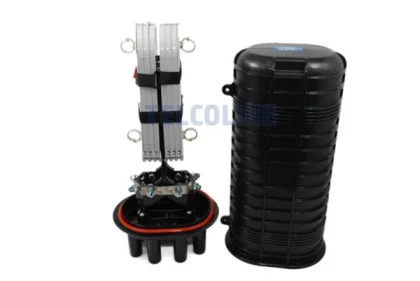 NFO Splice Closure, 6 round entries, 1 oval, 6 trays, 480mm