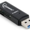 Gembird Compact USB 3.0 SD card reader, blister