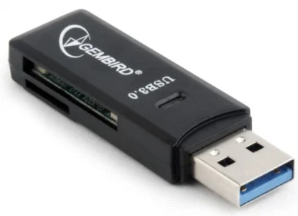 Gembird Compact USB 3.0 SD card reader, blister