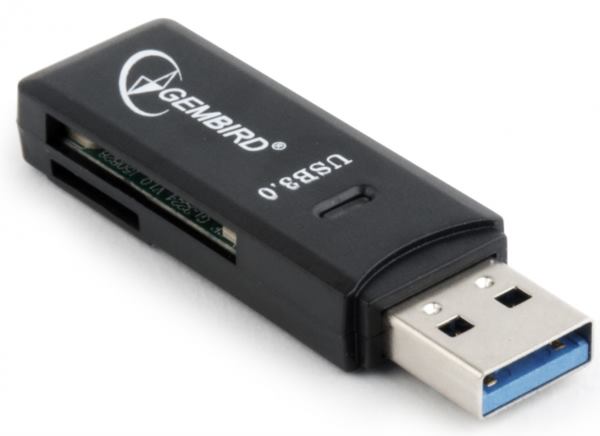Gembird Compact USB 3.0 SD card reader, blister