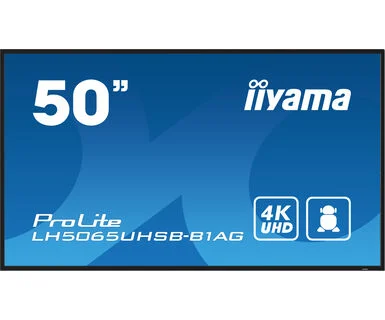 IIYAMA 50" LH5065UHSB-B1AG 4K UHD (3840x2160) VA Signage 24/7, 800 cd/m2, 5000:1, Android OS, E-Share, iiSignage2