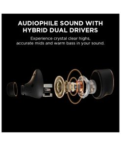 1MORE EVO BT5.2 bežične slušalice s mikrofonom, ANC, LDAC, aptX, IPX4, Sound ID App, 28h, bijele