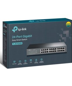 TP-Link 24-port Gigabit Easy Smart preklopnik (Switch), 24×10/100/1000M RJ45 ports, 1U 13"