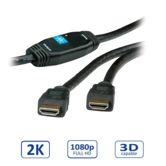 Roline HDMI kabel, HDMI M - HDMI M, 30m, sa pojačanjem